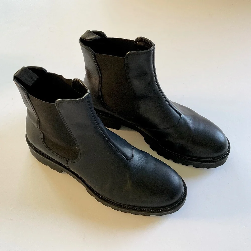 VAGABOND Kenova Lug Chelsea Boot Black Size 10